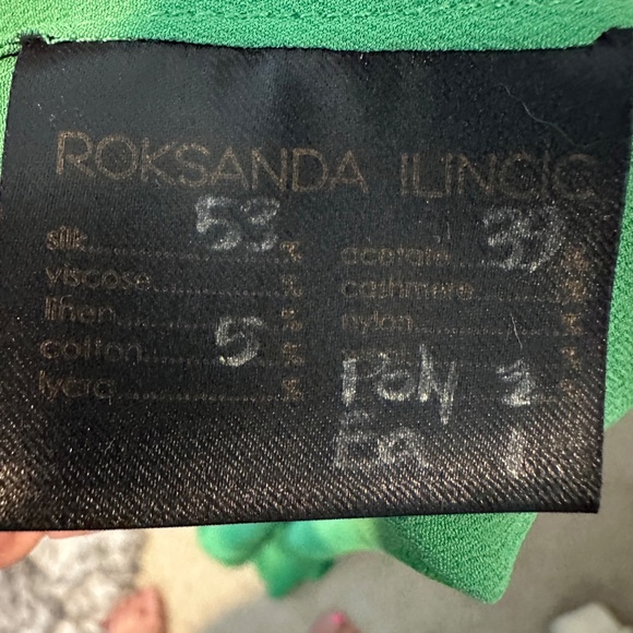 Roksanda Ilincic Black, tan and Green Dress - Picture 4 of 6